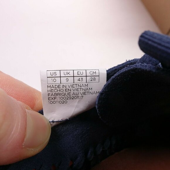 Toms Men's Del Rey Shoe 10011020 Navy Woven Suede - Picture 9 of 11